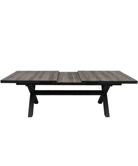 SORPRESA ΤΡΑΠΕΖΙ ΓΚΡΙ ΓΚΡΙ ΣΚΟΥΡΟ 202x101xH77cm