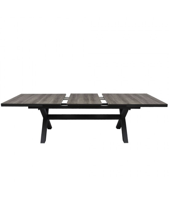SORPRESA ΤΡΑΠΕΖΙ ΓΚΡΙ ΓΚΡΙ ΣΚΟΥΡΟ 202x101xH77cm