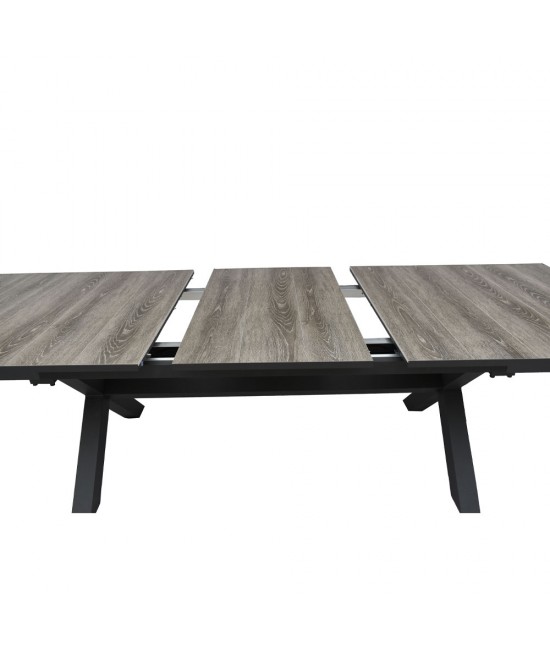 SORPRESA ΤΡΑΠΕΖΙ ΓΚΡΙ ΓΚΡΙ ΣΚΟΥΡΟ 202x101xH77cm