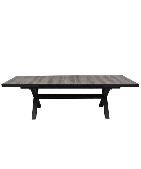 SORPRESA ΤΡΑΠΕΖΙ ΓΚΡΙ ΓΚΡΙ ΣΚΟΥΡΟ 202x101xH77cm