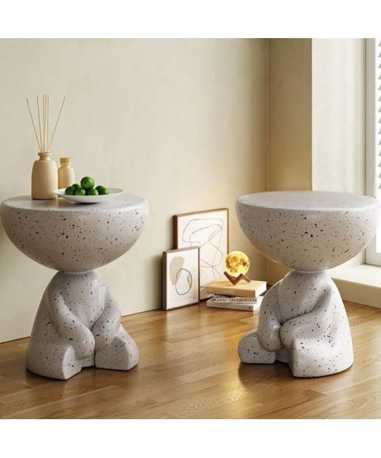 BEAR SIDE TABLE TERRAZZO 38x38xH43cm
