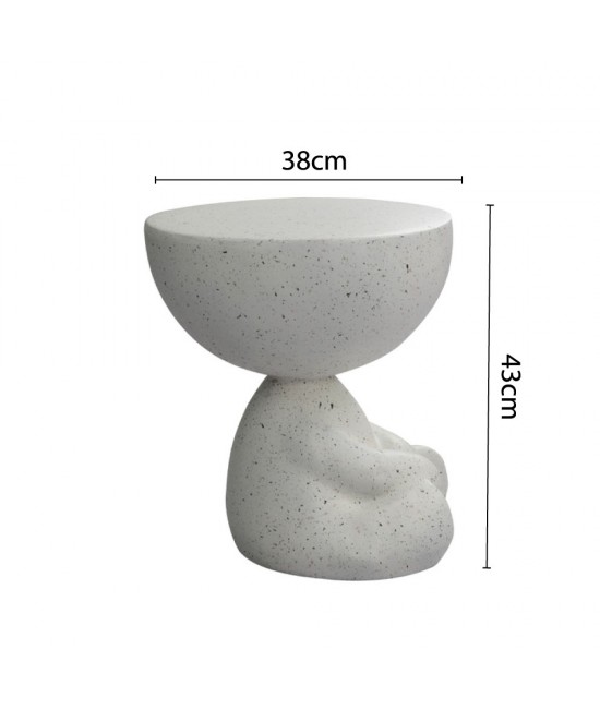 BEAR SIDE TABLE TERRAZZO 38x38xH43cm