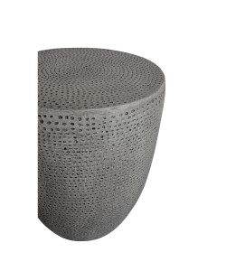 AFRICA SIDE TABLE ΓΚΡΙ 36x36xH45cm