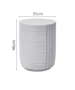 GEOMETRICAL 2 SIDE TABLE ΛΕΥΚΟ 35x35xH46cm GEOMETRICAL 2 SIDE TABLE ΛΕΥΚΟ 35x35xH46cm