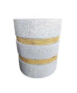 CORDA SIDE TABLE CEMENT ΦΥΣΙΚΟ 35,5x35,5xH42,5cm