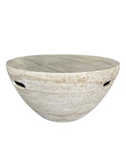 LITHOS CENTRAL COFFEE TABLE BEIGE 68x68xH36cm