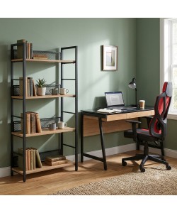 NEST ΓΡΑΦΕΙΟ ΦΥΣΙΚΟ ΜΑΥΡΟ 140x58xH75cm NEST ΓΡΑΦΕΙΟ ΦΥΣΙΚΟ ΜΑΥΡΟ 140x58xH75cm