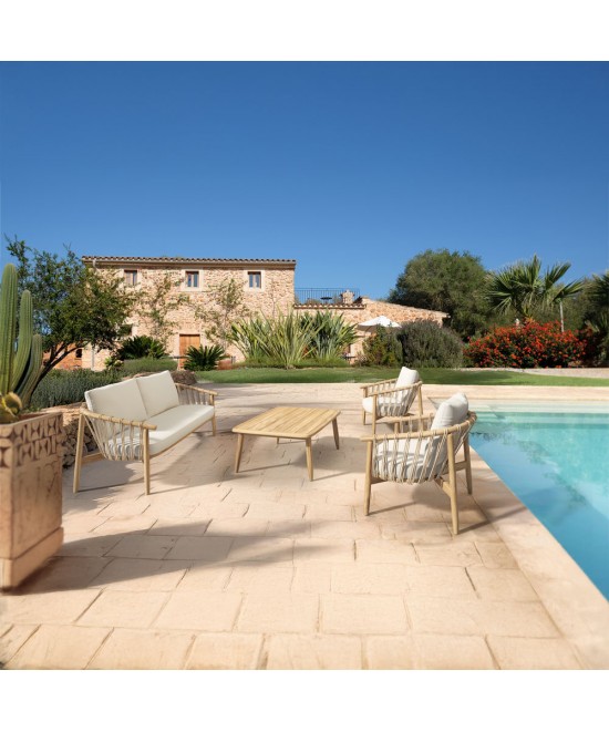 CORDA ΣΑΛΟΝΙ SET 1+2+1 ΦΥΣΙΚΟ ΛΕΥΚΟ