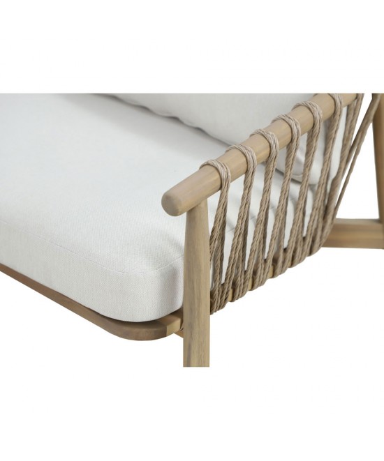 CORDA ΣΑΛΟΝΙ SET 1+2+1 ΦΥΣΙΚΟ ΛΕΥΚΟ