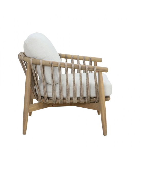 CORDA ΣΑΛΟΝΙ SET 1+2+1 ΦΥΣΙΚΟ ΛΕΥΚΟ