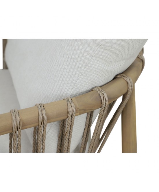 CORDA ΣΑΛΟΝΙ SET 1+2+1 ΦΥΣΙΚΟ ΛΕΥΚΟ