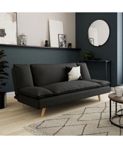 COZY ΚΑΝΑΠΕΣ ΚΡΕΒΑΤΙ 3ΘΕΣΙΟΣ ΑΝΘΡΑΚΙ 191x103xH84cm