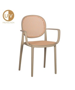 RATTI/P ΚΑΡΕΚΛΑ LATTE ΦΥΣΙΚΟ 57x51xH84cm