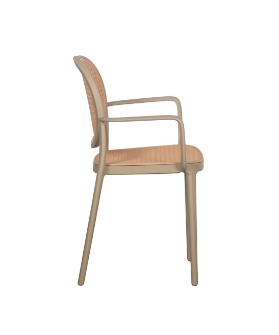 RATTI/P ΚΑΡΕΚΛΑ LATTE ΦΥΣΙΚΟ 57x51xH84cm RATTI/P ΚΑΡΕΚΛΑ LATTE ΦΥΣΙΚΟ 57x51xH84cm