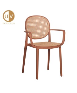 RATTI/P ΚΑΡΕΚΛΑ TERRACOTTA ΦΥΣΙΚΟ 57x51xH84cm