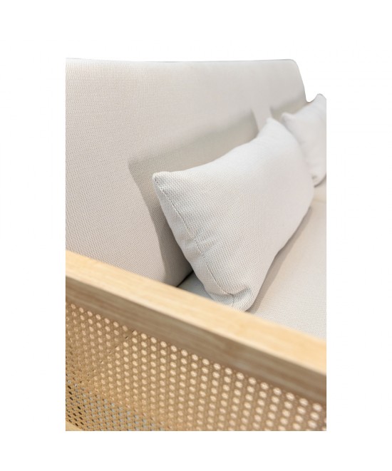 AMMOS ΚΑΝΑΠΕΣ ΚΡΕΒΑΤΙ 3ΘΕΣΙΟΣ OFF WHITE 196x82xH81cm