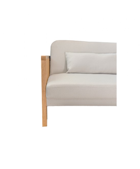 AMMOS ΚΑΝΑΠΕΣ ΚΡΕΒΑΤΙ 3ΘΕΣΙΟΣ OFF WHITE 196x82xH81cm