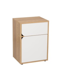 SMILE 2 ΚΟΜΟΔΙΝΟ SONOMA ΛΕΥΚΟ 45x35xH63,5cm SMILE 2 ΚΟΜΟΔΙΝΟ SONOMA ΛΕΥΚΟ 45x35xH63,5cm