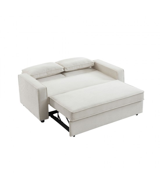 CUBO ΚΑΝΑΠΕΣ ΚΡΕΒΑΤΙ 3ΘΕΣΙΟΣ OFF WHITE 172x89xH89cm