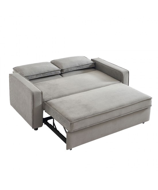 CUBO ΚΑΝΑΠΕΣ ΚΡΕΒΑΤΙ 3ΘΕΣΙΟΣ ΓΚΡΙ 172x89xH89cm