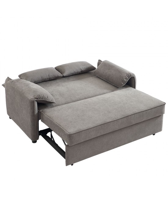 RUBIK ΚΑΝΑΠΕΣ ΚΡΕΒΑΤΙ 3ΘΕΣΙΟΣ ΓΚΡΙ 161x84xH92cm