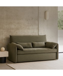 RUBIK ΚΑΝΑΠΕΣ ΚΡΕΒΑΤΙ 3ΘΕΣΙΟΣ ΠΡΑΣΙΝΟ 161x84xH92cm