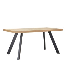 VILLE ΤΡΑΠΕΖΙ ΦΥΣΙΚΟ ΣΚΟΥΡΟ 160x80xH76cm