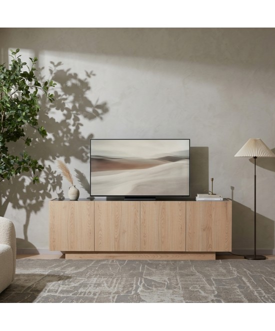 CUBIUS TV STAND 4ΠΟΡΤΕΣ ΦΥΣΙΚΟ 182x39xH59cm
