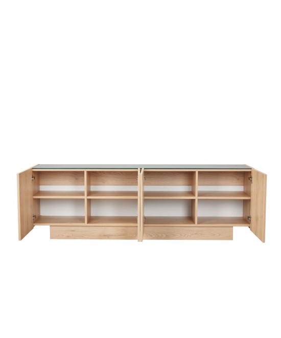 CUBIUS TV STAND 4ΠΟΡΤΕΣ ΦΥΣΙΚΟ 182x39xH59cm