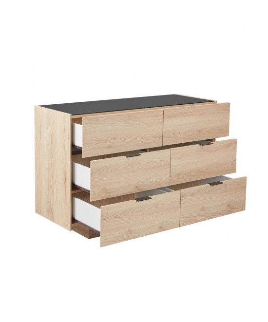 CUBIUS ΣΥΡΤΑΡΙΕΡΑ 6ΣΥΡΤΑΡΙΑ ΦΥΣΙΚΟ 120x45,4xH81cm