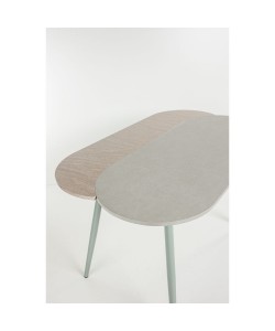 ITALIAN ΤΡΑΠΕΖΑΡΙΑ SET 4+1 ΦΥΣΙΚΟ ΑΝΟΙΧΤΟ 120x75x75