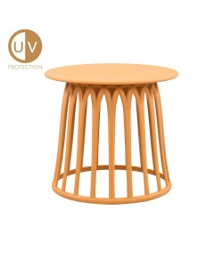 BASKET COFFEE TABLE ΜΟΥΣΤΑΡΔΙ 49.5x49.5x44