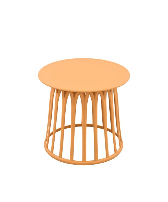 BASKET COFFEE TABLE ΜΟΥΣΤΑΡΔΙ 49.5x49.5x44