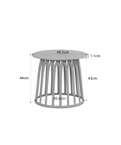 BASKET COFFEE TABLE ΜΟΥΣΤΑΡΔΙ 49.5x49.5x44