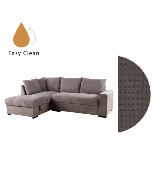 BILL ΚΑΝΑΠΕΣ ΚΡΕΒΑΤΙ ΓΩΝΙΑ ΑΡΙΣΤΕΡΗ TAUPE 241x173x94 BILL ΚΑΝΑΠΕΣ ΚΡΕΒΑΤΙ ΓΩΝΙΑ ΑΡΙΣΤΕΡΗ TAUPE 241x173x94