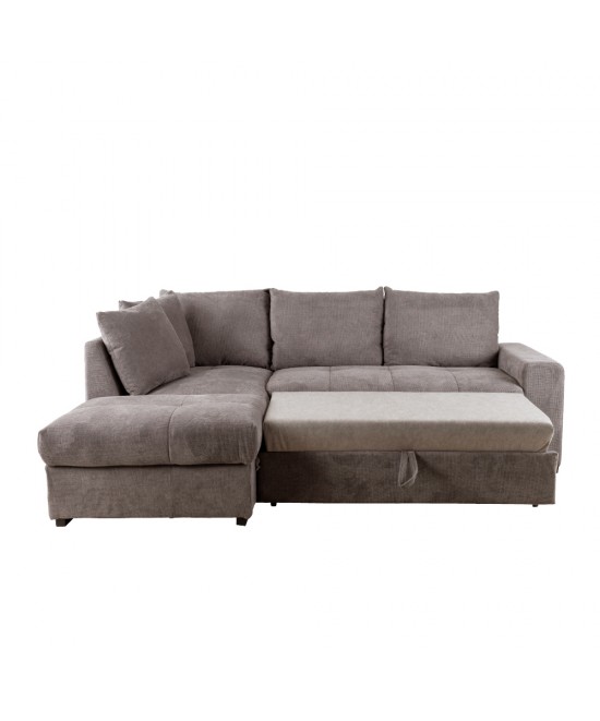 BILL ΚΑΝΑΠΕΣ ΚΡΕΒΑΤΙ ΓΩΝΙΑ ΑΡΙΣΤΕΡΗ TAUPE 241x173x94 BILL ΚΑΝΑΠΕΣ ΚΡΕΒΑΤΙ ΓΩΝΙΑ ΑΡΙΣΤΕΡΗ TAUPE 241x173x94