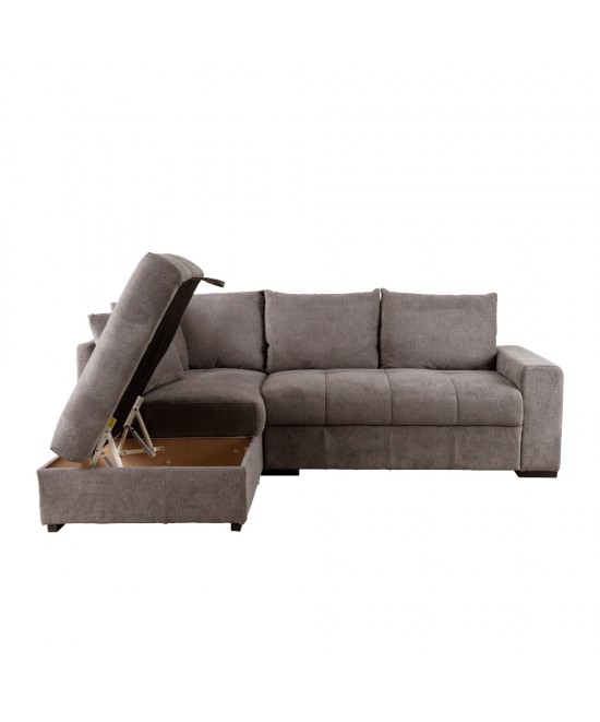 BILL ΚΑΝΑΠΕΣ ΚΡΕΒΑΤΙ ΓΩΝΙΑ ΑΡΙΣΤΕΡΗ TAUPE 241x173x94 BILL ΚΑΝΑΠΕΣ ΚΡΕΒΑΤΙ ΓΩΝΙΑ ΑΡΙΣΤΕΡΗ TAUPE 241x173x94