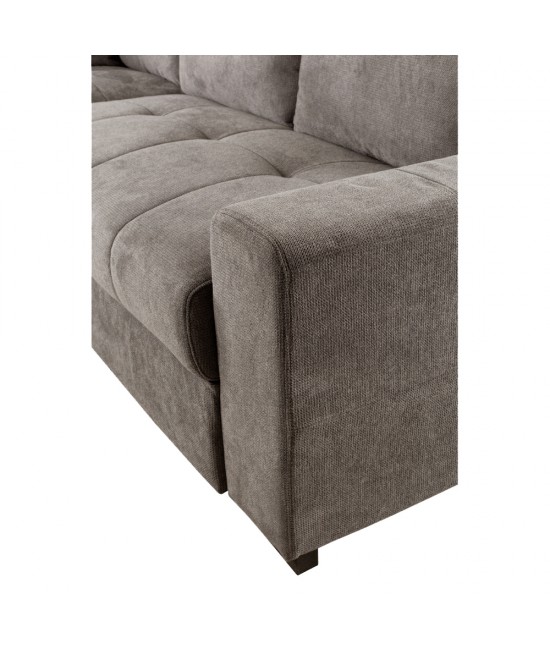 BILL ΚΑΝΑΠΕΣ ΚΡΕΒΑΤΙ ΓΩΝΙΑ ΑΡΙΣΤΕΡΗ TAUPE 241x173x94 BILL ΚΑΝΑΠΕΣ ΚΡΕΒΑΤΙ ΓΩΝΙΑ ΑΡΙΣΤΕΡΗ TAUPE 241x173x94