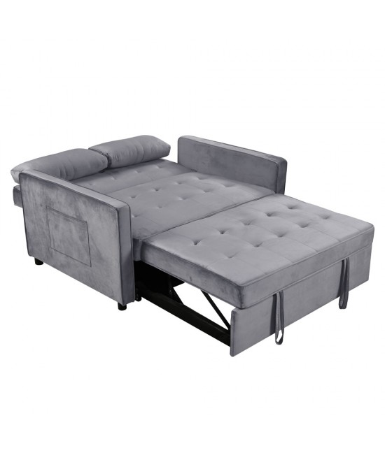SOLUTION ΚΑΝΑΠΕΣ ΚΡΕΒΑΤΙ 2ΘΕΣΙΟΣ ΓΚΡΙ 133x94x87