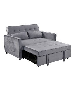 SOLUTION ΚΑΝΑΠΕΣ ΚΡΕΒΑΤΙ 2ΘΕΣΙΟΣ ΓΚΡΙ 133x94x87