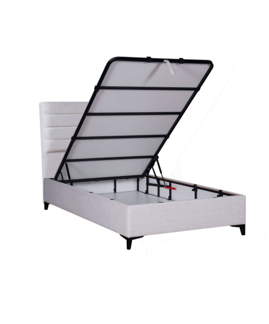 STRATTA ΚΡΕΒΑΤΙ ΜΕ ΑΠΟΘΗΚ. ΧΩΡΟ (ΓΙΑ ΣΤΡΩΜΑ 120x200cm) OFF WHITE 06-900 208x127x121 STRATTA ΚΡΕΒΑΤΙ ΜΕ ΑΠΟΘΗΚ. ΧΩΡΟ (ΓΙΑ ΣΤΡΩΜΑ 120x200cm) OFF WHITE 06-900 208x127x121