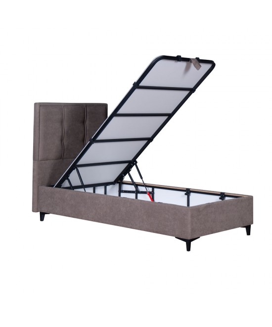 PIANO ΚΡΕΒΑΤΙ ΜΕ ΑΠΟΘΗΚ. ΧΩΡΟ (ΓΙΑ ΣΤΡΩΜΑ 90x200cm) MUSHROOM 05-780 207x97x115