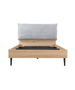 NEON ΚΡΕΒΑΤΙ (ΓΙΑ ΣΤΡΩΜΑ 120x200cm) ΓΚΡΙ ΦΥΣΙΚΟ 127x210x101