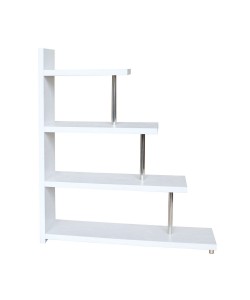 SWIVEL ΒΙΒΛΙΟΘΗΚΗ ΛΕΥΚΟ OAK 120x29x135.8
