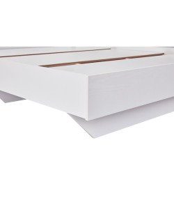 LUCIDO ΚΡΕΒΑΤΙ ΛΕΥΚΟ OAK ΦΥΣΙΚΟ 162x202x88