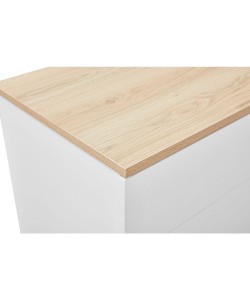 LUCIDO ΚΟΜΟΔΙΝΟ 2ΣΥΡΤΑΡΙΑ ΛΕΥΚΟ OAK ΦΥΣΙΚΟ 58x39x44.5