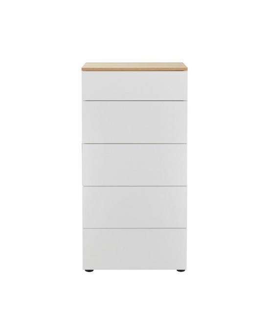 LUCIDO ΣΥΡΤΑΡΙΕΡΑ 5ΣΥΡΤΑΡΙΑ ΛΕΥΚΟ OAK ΦΥΣΙΚΟ 58x39x116.5 LUCIDO ΣΥΡΤΑΡΙΕΡΑ 5ΣΥΡΤΑΡΙΑ ΛΕΥΚΟ OAK ΦΥΣΙΚΟ 58x39x116.5