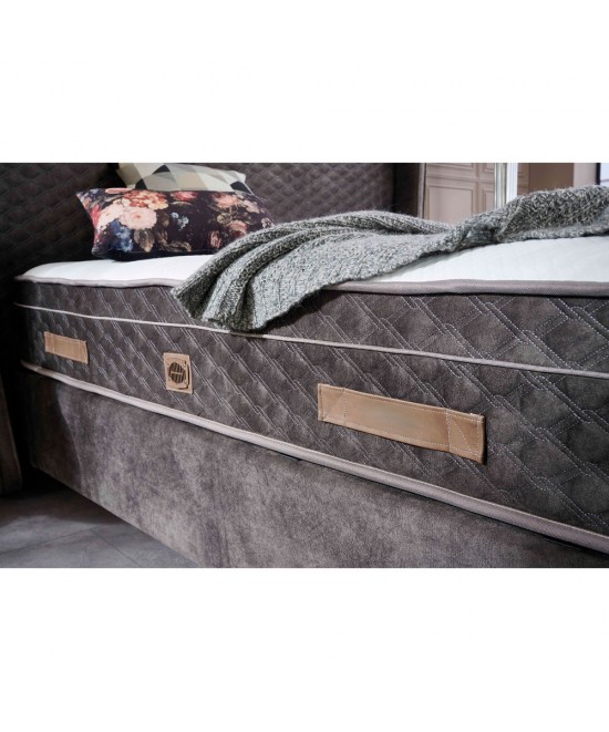 IASIS ΣΤΡΩΜΑ 160x200cm ΛΕΥΚΟ ΑΝΘΡΑΚΙ 200x160x30