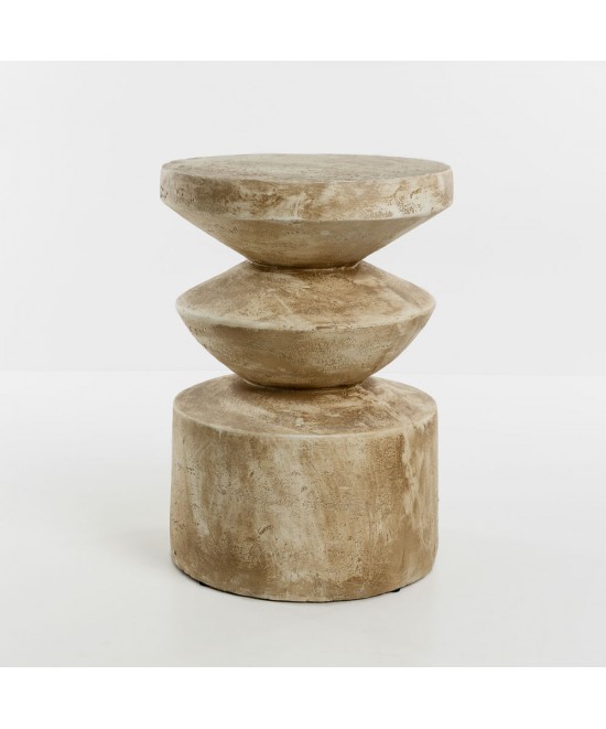 SANDY SIDE TABLE ΚΑΦΕ ΑΝΟΙΧΤΟ 38.5x38.5x51