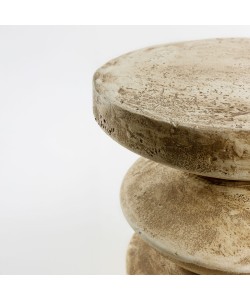 SANDY SIDE TABLE ΚΑΦΕ ΑΝΟΙΧΤΟ 38.5x38.5x51